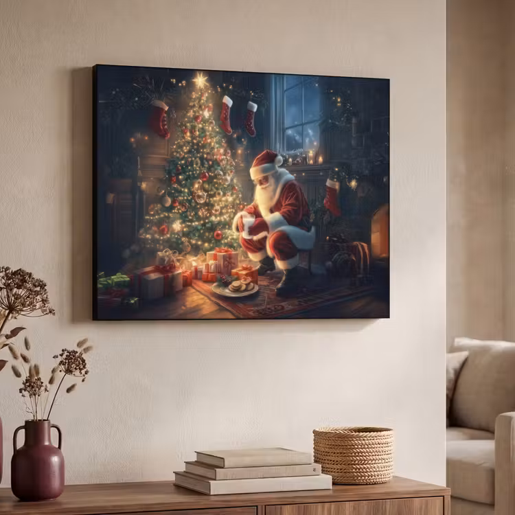 Art Frame - Kerstman - Haard - Donker — 7
