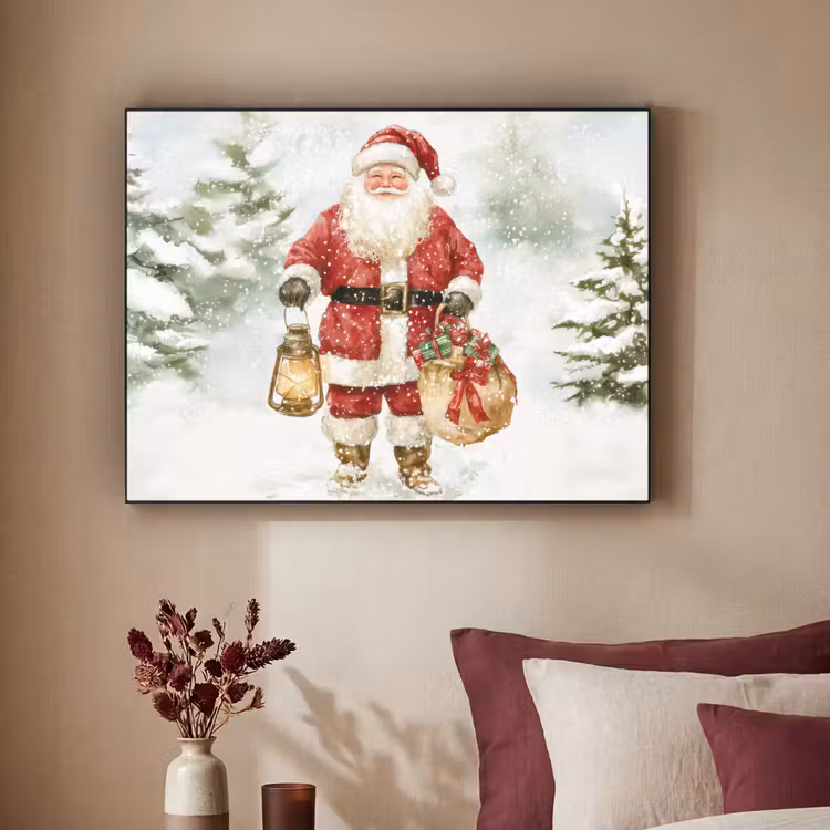 Art Frame - Kerstman- Winter - Sneeuw - Wit - Rood — 3