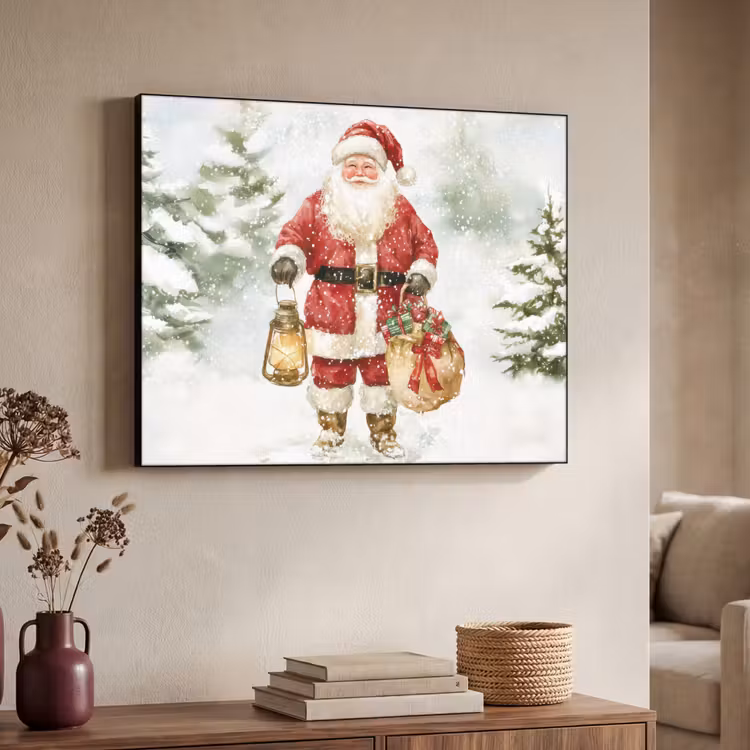 Art Frame - Kerstman- Winter - Sneeuw - Wit - Rood — 7