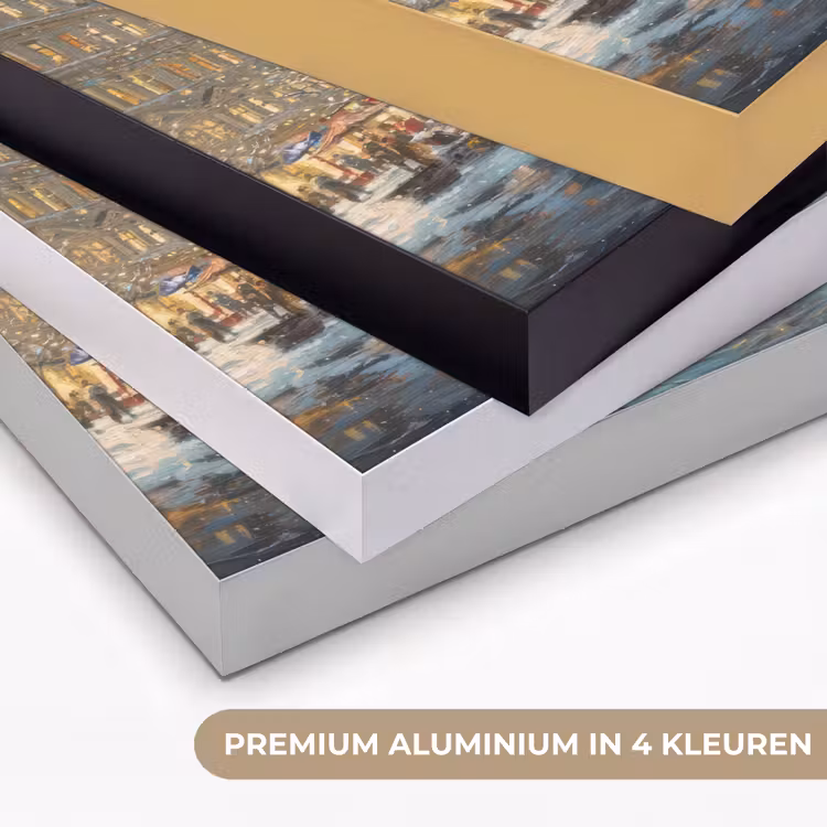 Art Frame - Kerstnacht - Stadsplein - Meerkleurig — 2
