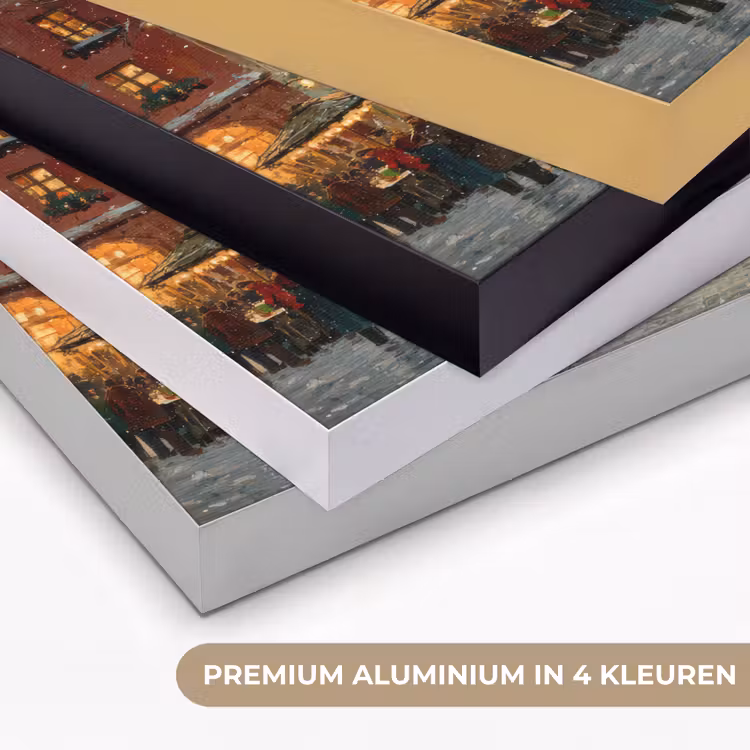 Art Frame - Kerstsfeer - Stadsplein - Kleurrijk — 2