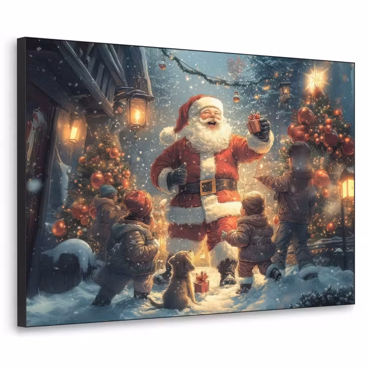 Art Frame - Kerstvreugde - Sneeuw - Kleurrijk — 1