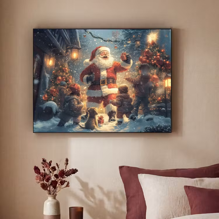 Art Frame - Kerstvreugde - Sneeuw - Kleurrijk — 3