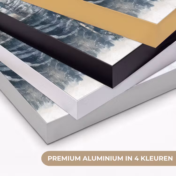 Art Frame - Rendier - Sneeuw - Woud - Wit — 2