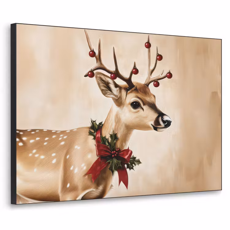 Art Frame - Gewei - Kerst - Rendier - Rood — 1