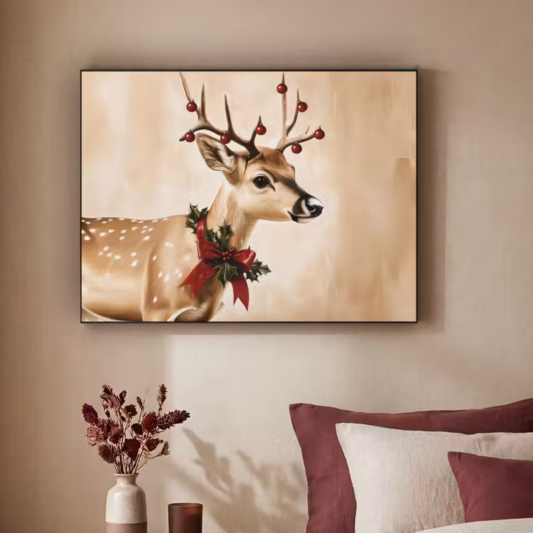 Art Frame - Gewei - Kerst - Rendier - Rood — 3