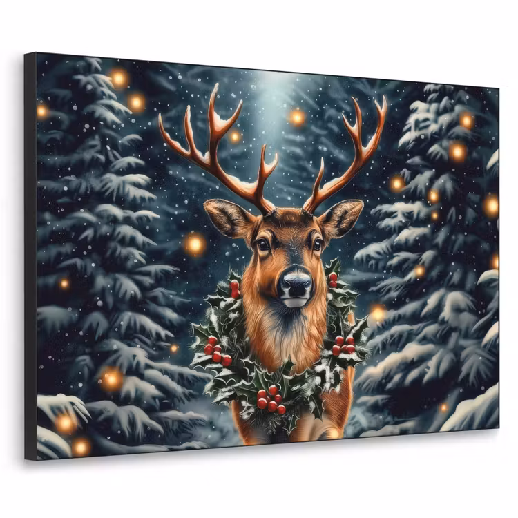 Art Frame - Kerst - Magie - Bos - Kleurrijk — 1