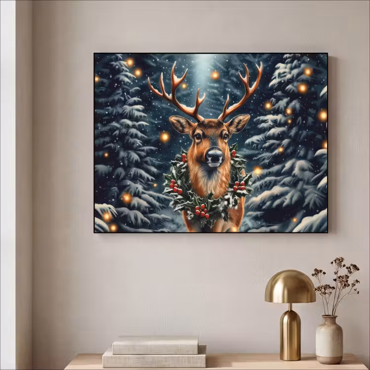 Art Frame - Kerst - Magie - Bos - Kleurrijk — 5