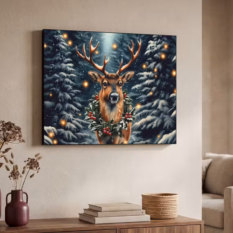 Art Frame - Kerst - Magie - Bos - Kleurrijk — 7
