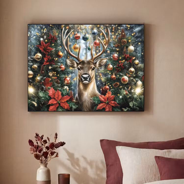 Art Frame - Kerstfeest - Dennenbos - Rood — 3