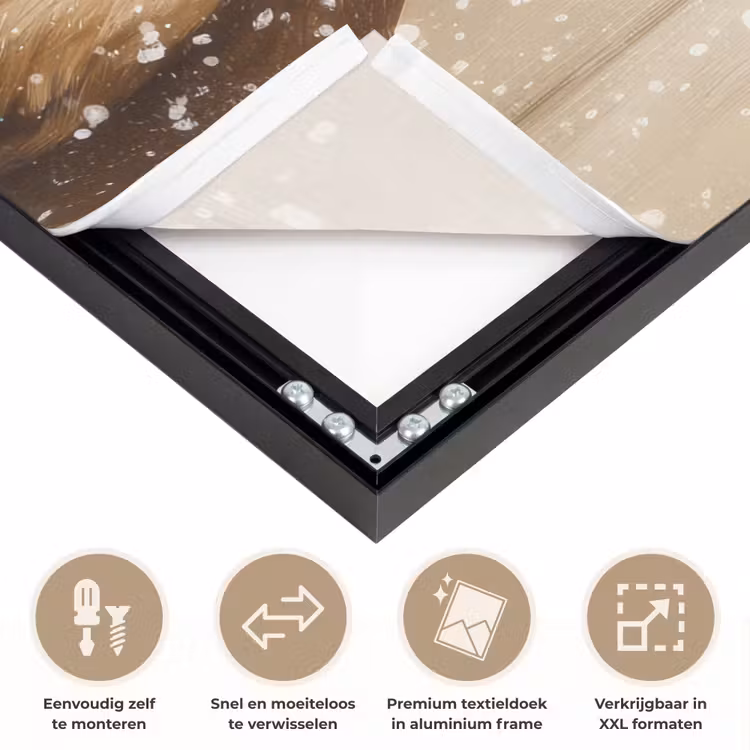 Art Frame - Kerstman - Rendier - Sneeuw - Kleurrijk — 4