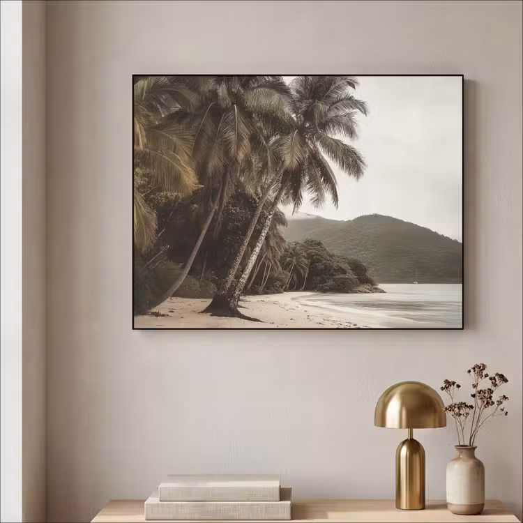 Art Frame - Eiland - Palmboom - Zee — 5