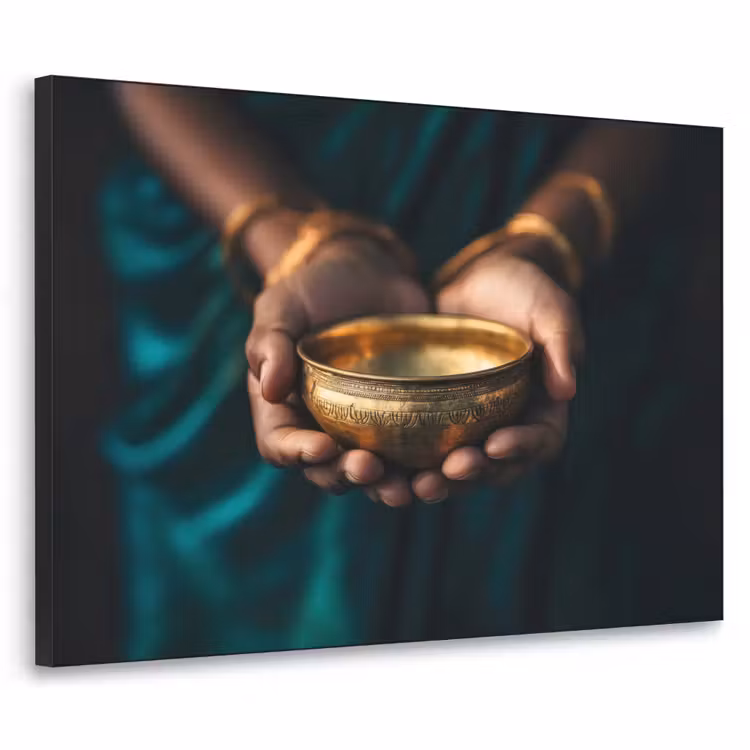 Art Frame - Goud - Kom - Blauw — 1