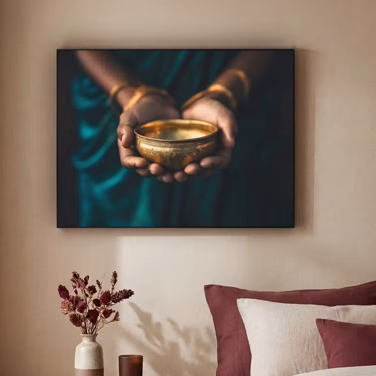 Art Frame - Goud - Kom - Blauw — 3