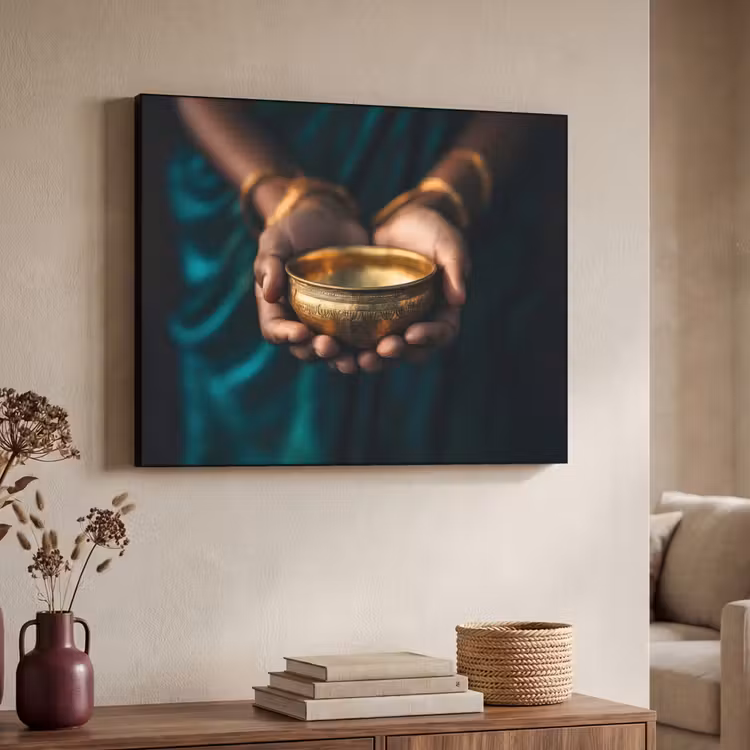 Art Frame - Goud - Kom - Blauw — 7