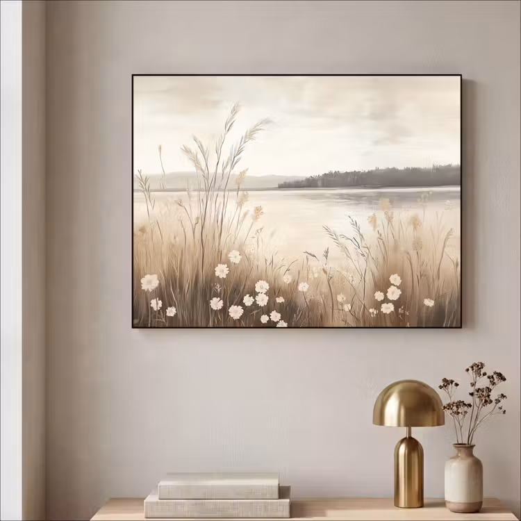Art Frame - Meer - Water - Natuur - Beige — 5