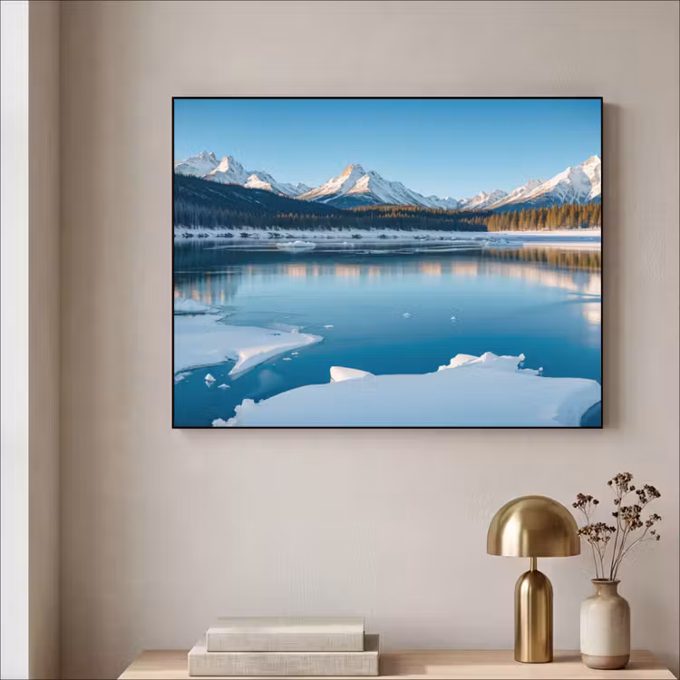 Art Frame - Landschap - Winter - Meer - Bergen - Uitzicht - IJs — 5