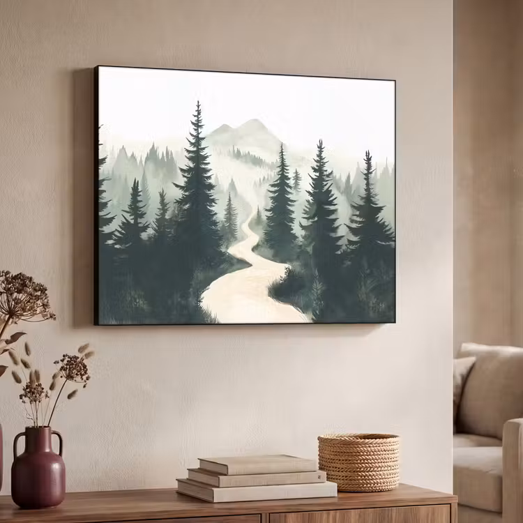 Art Frame - Pad - Bomen - Bos - Illustratie — 7