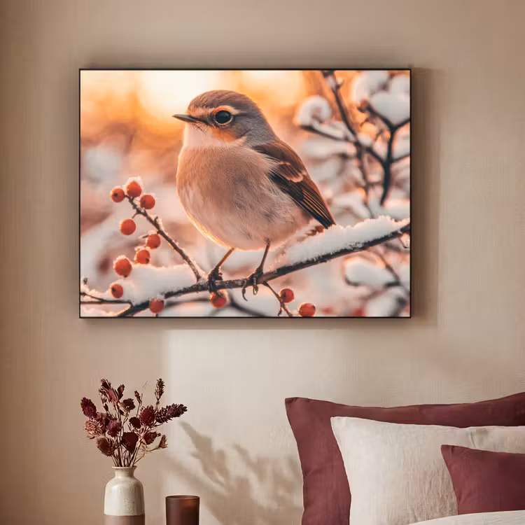 Art Frame - Vogel - Tak - Winter - Dieren - Sneeuw — 3