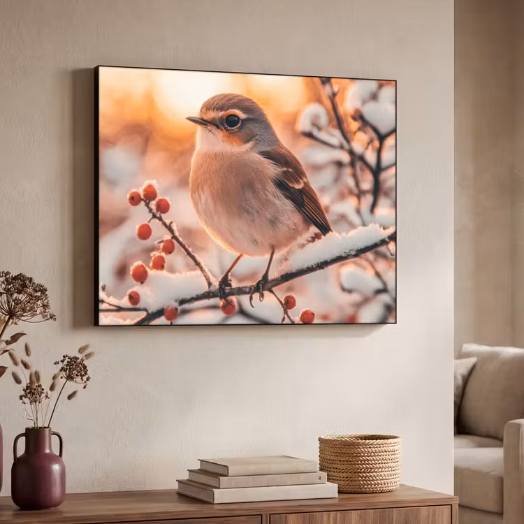 Art Frame - Vogel - Tak - Winter - Dieren - Sneeuw — 7