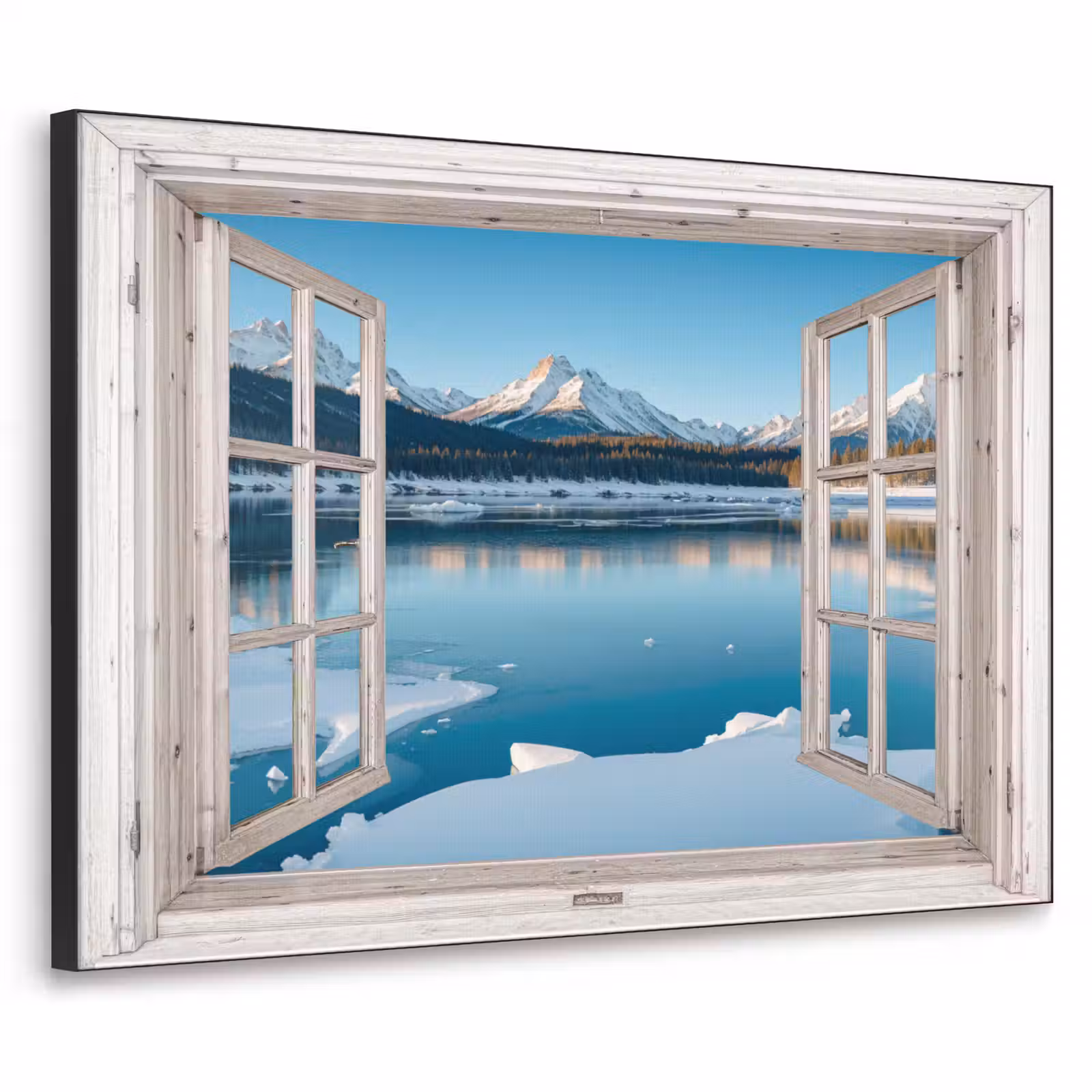 Art Frame - Landschap - Winter - Meer - Bergen - Uitzicht - Doorkijk - Licht — 1