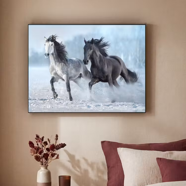 Art Frame - Paarden - Winter - Dieren - Natuur - Sneeuw — 3
