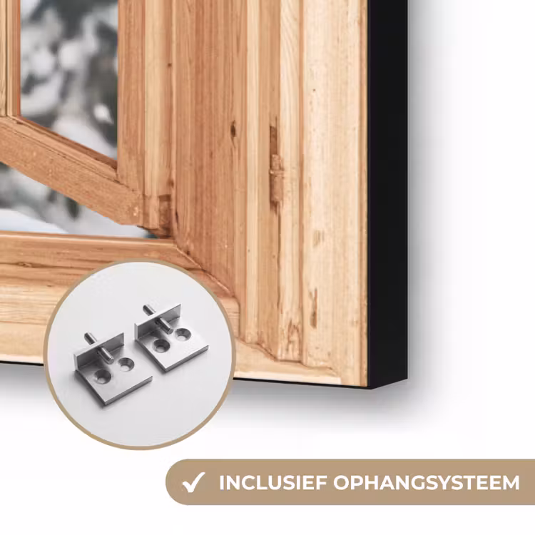 Art Frame - Doorkijk - Hert - Sneeuw - Winter - Bos - Dieren — 6