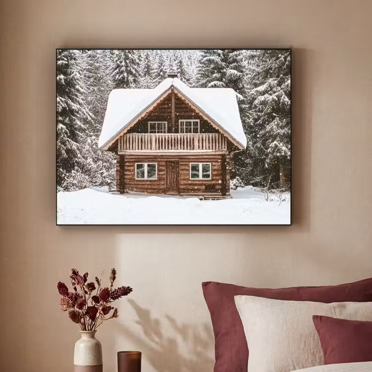 Art Frame - Huis - Bos - Winter - Natuur - Sneeuw — 3