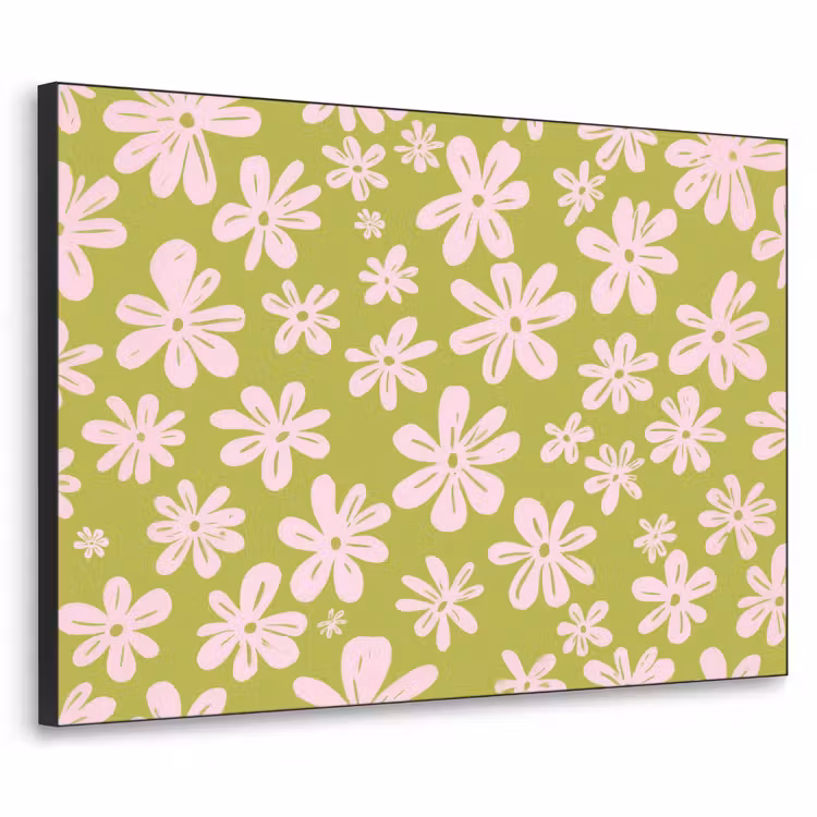 Art Frame - Bloemen - Roze - Getekend - Patroon — 1