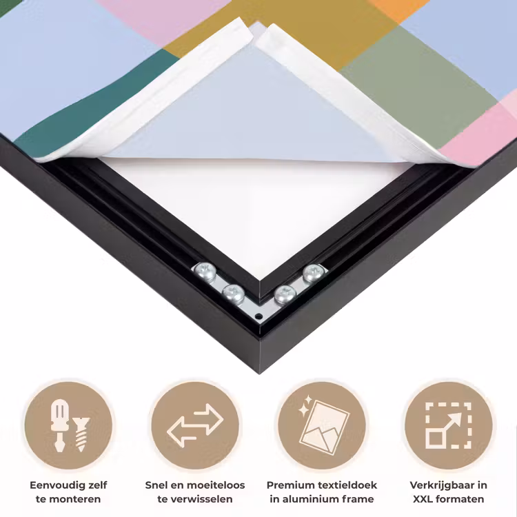 Art Frame - Blokken - Patroon - Gekleurd — 4