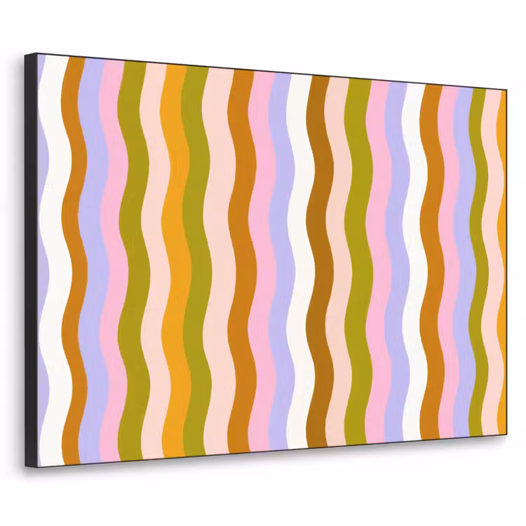 Art Frame - lijnen - Golven - Pastelkleuren - Patroon — 1