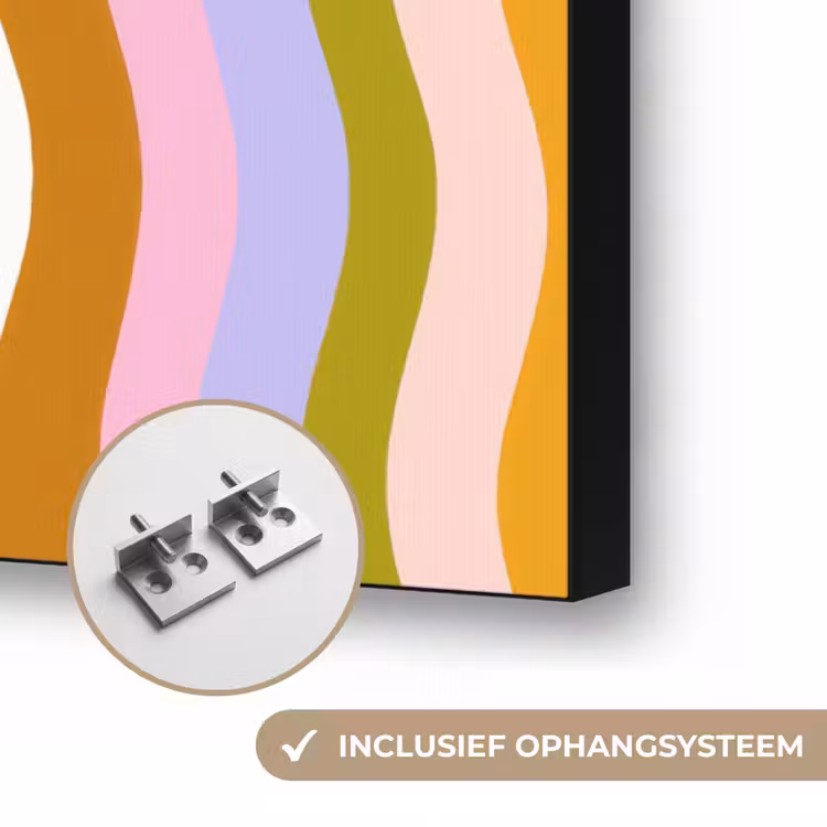 Art Frame - lijnen - Golven - Pastelkleuren - Patroon — 6