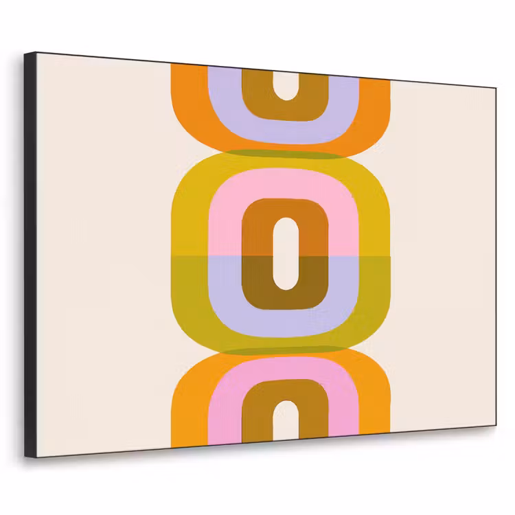 Art Frame - Stapel - Vormen - Geblokt - Oranje — 1