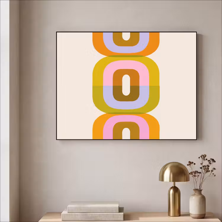 Art Frame - Stapel - Vormen - Geblokt - Oranje — 5