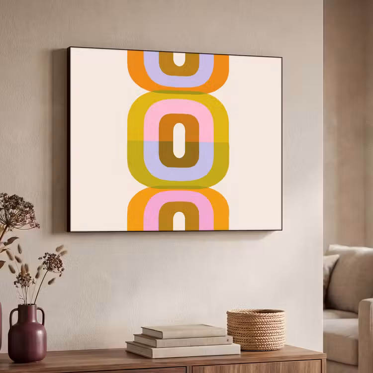 Art Frame - Stapel - Vormen - Geblokt - Oranje — 7