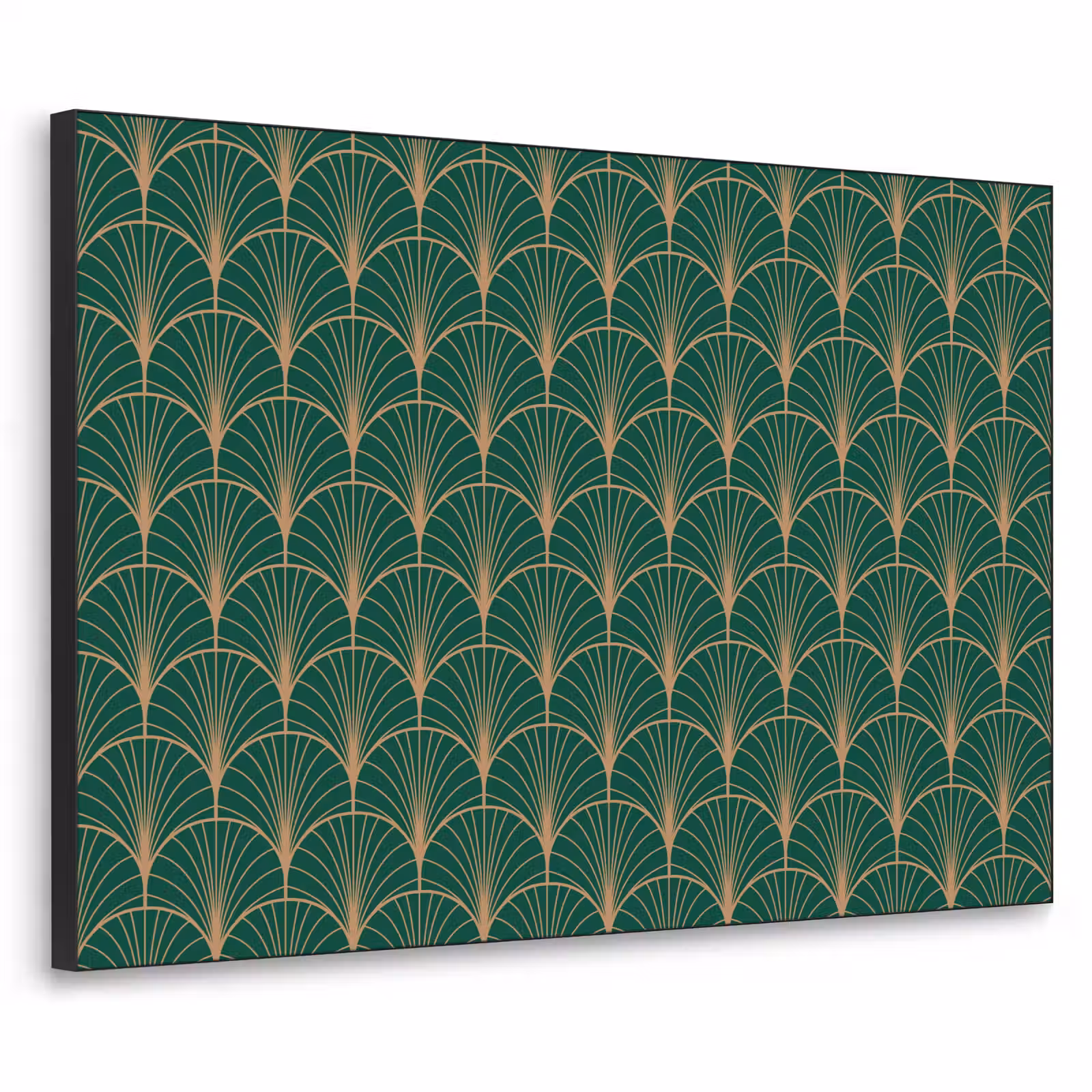 Art Frame - Patroon - Groen - Goud - Symmetrisch — 1