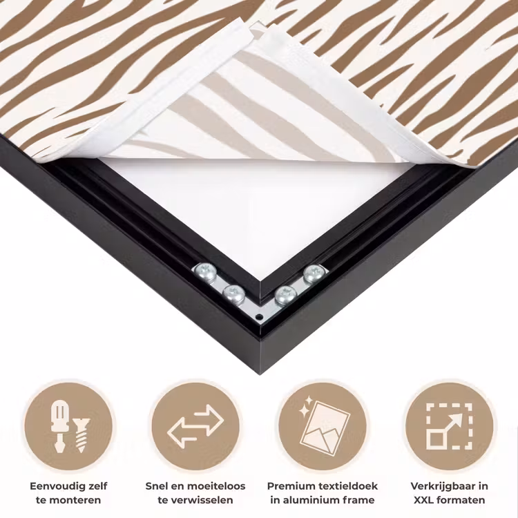 Art Frame - Bruin - Patroon - Zebra — 4
