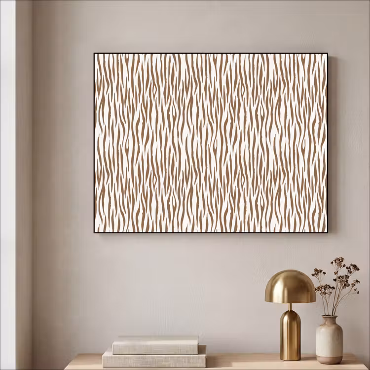 Art Frame - Bruin - Patroon - Zebra — 5