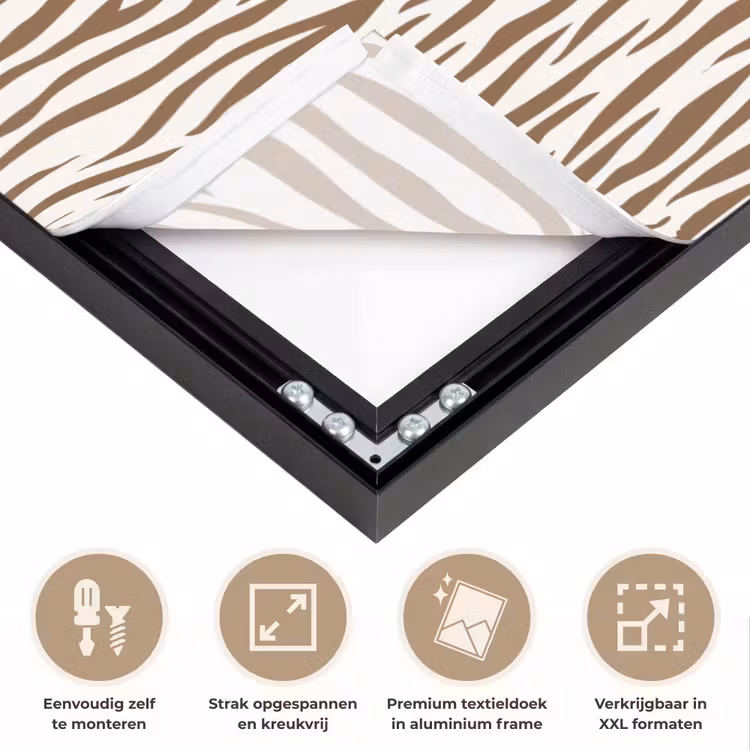 Art Frame - Bruin - Patroon - Zebra — 8