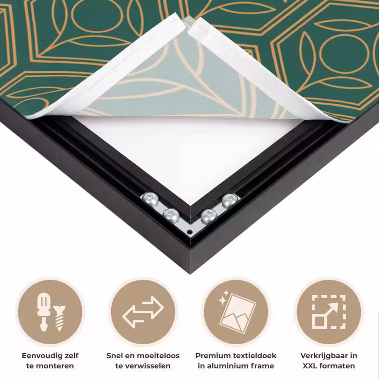 Art Frame - Geometrisch - Patroon - Groen — 4