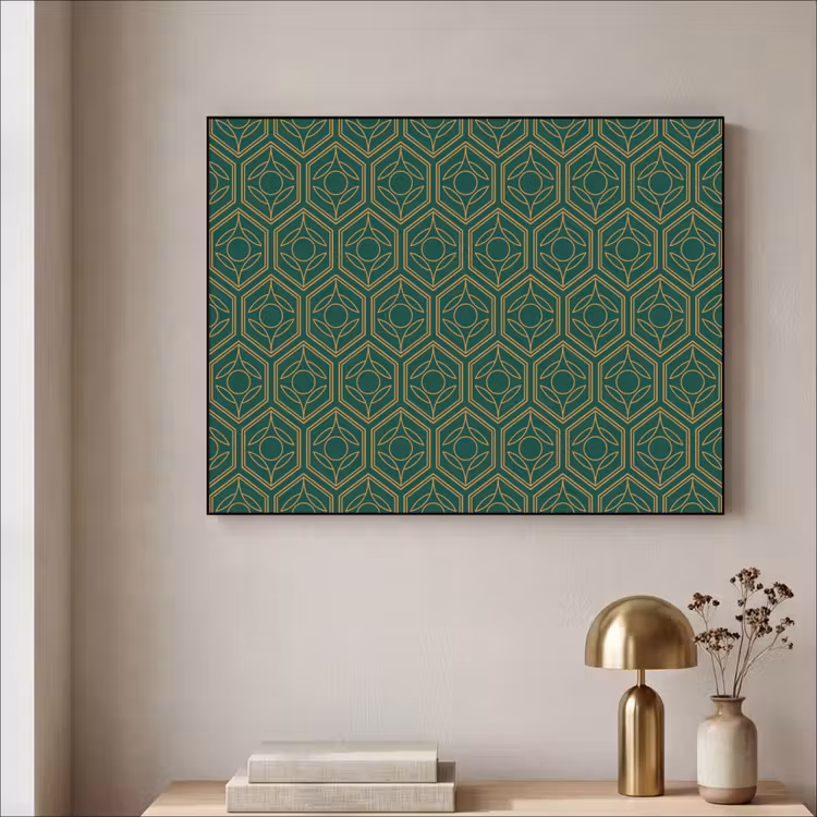 Art Frame - Geometrisch - Patroon - Groen — 5