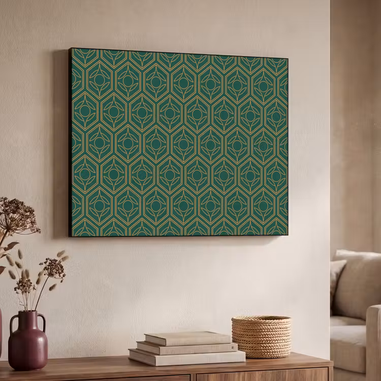 Art Frame - Geometrisch - Patroon - Groen — 7