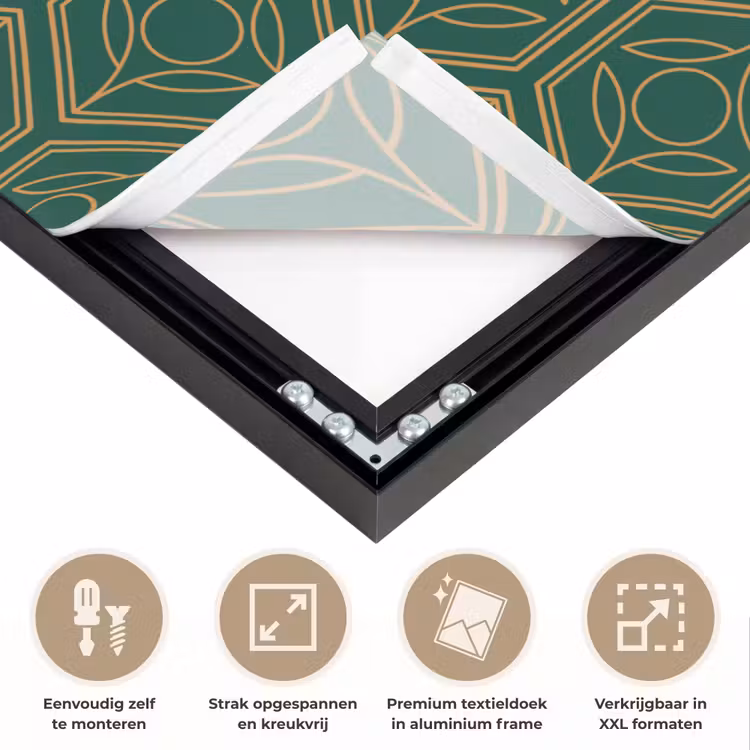 Art Frame - Geometrisch - Patroon - Groen — 8