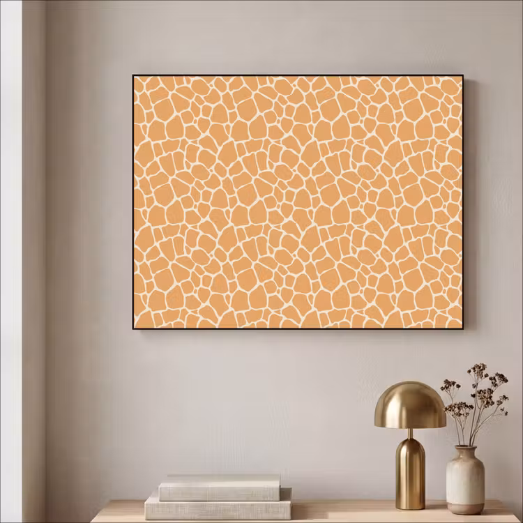 Art Frame - Giraf - Oranje - Patroon — 5