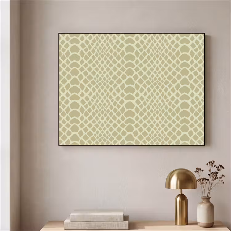 Art Frame - Groen - Patroon - Schubben — 5