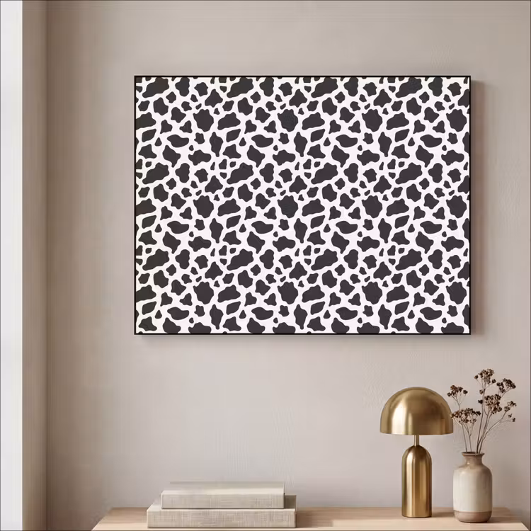Art Frame - Koe - Vlekken - Patroon - Zwart — 5