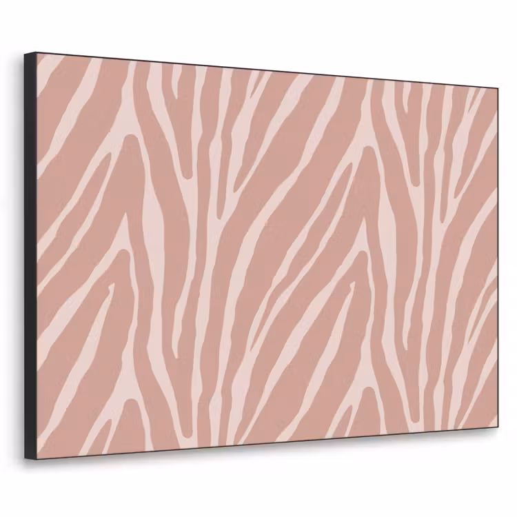 Art Frame - Lichtroze - Zebra - Patroon - Donkerroze — 1