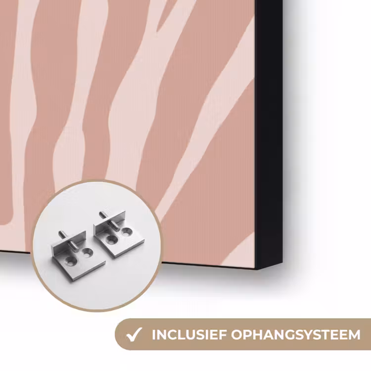 Art Frame - Lichtroze - Zebra - Patroon - Donkerroze — 6