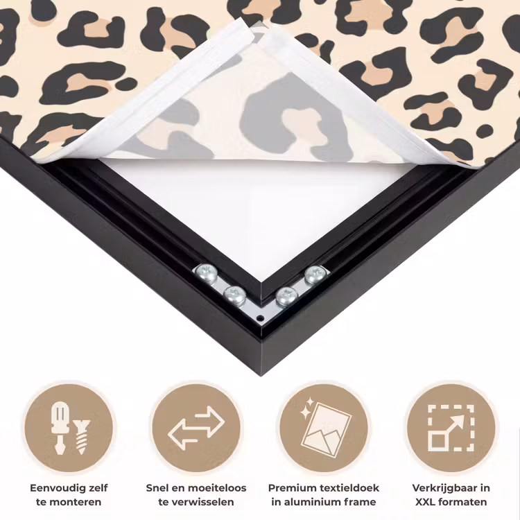 Art Frame - Panterprint - Patroon - Bruin — 4