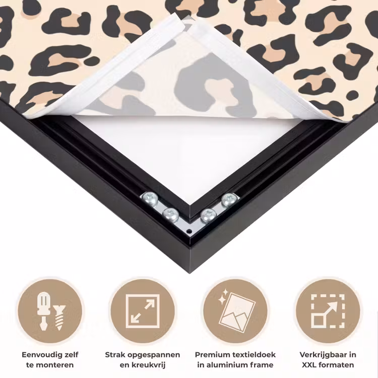 Art Frame - Panterprint - Patroon - Bruin — 8